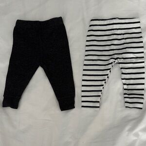 Cloud Island Black and White Kids Leggings Set